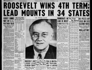 FDR’s 4th Election as US President
